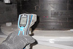 積層ゴム（免震ゴム）の放射温度計による表面温度計測